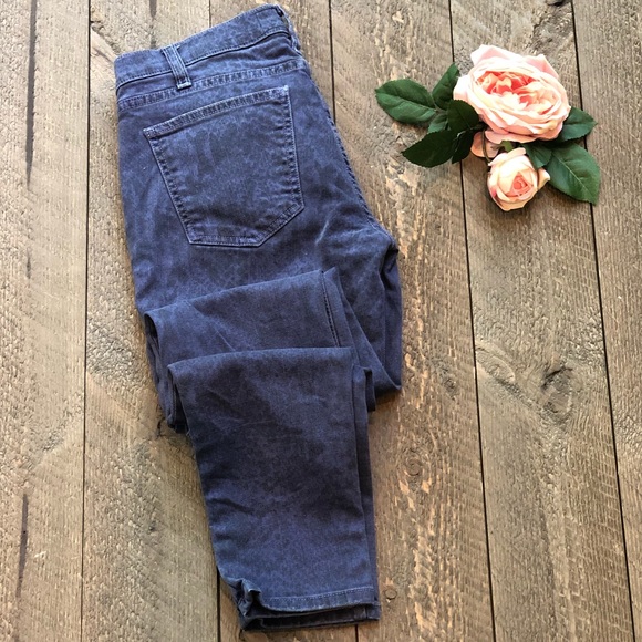 Current/Elliott Denim - Current Elliot Snakeskin Skinny Jeans Boa Purple